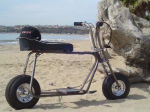 Mini Bike Frame & 6″ POLISHED ALLOY Douglas Wheel Kit – Bad Dog Enterprises – Mini Bikes, Mini Choppers, Parts, Kits